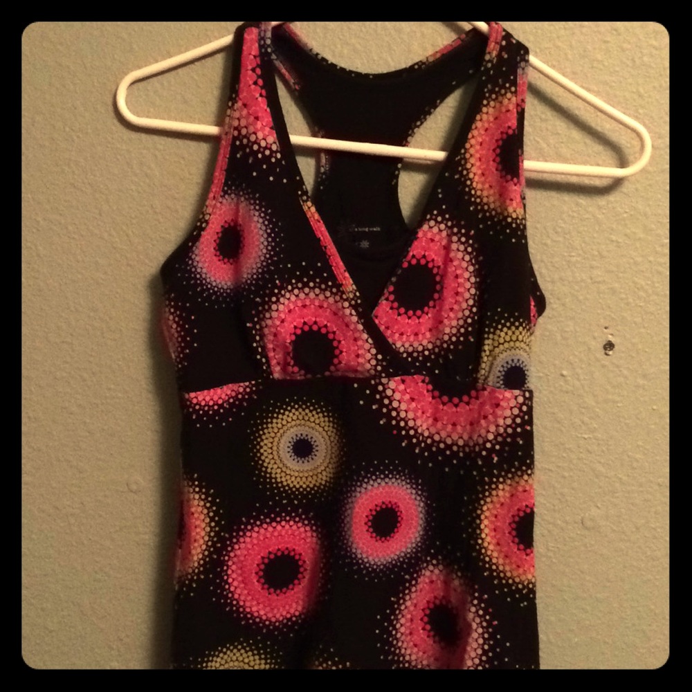 Old Navy M athletic tank with sports bra racerback